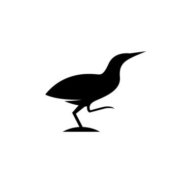 recommend clip art: Illustration vector graphic template of american bittern bird silhouette logo