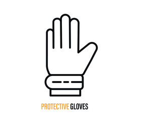 Obraz premium Protective gloves laying on a white background.