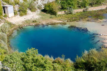 Cetina spring in Croatia, Blue Eye, dalmatia Europe - obrazy, fototapety, plakaty