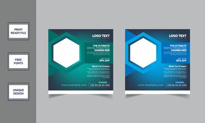 Online Business Courses Banner Post Banner Template