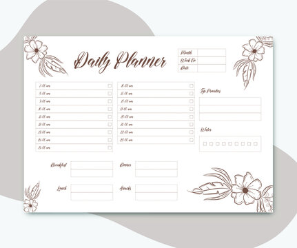 Daily Planner Template Images – Browse 114,527 Stock Photos