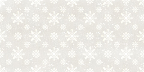 Fototapeta premium Winter horizontal background with snowflakes. Advertising banner.