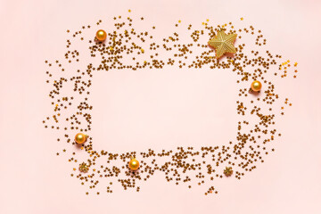 abstract floral frame