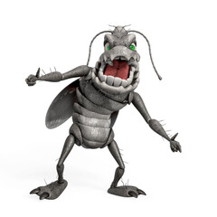 cockroach is doing a gangster pose