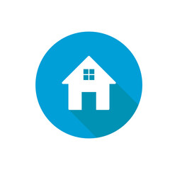 House icon vector isolated on white background. Trendy house icon in flat style. Template for app, ui and logo. Icon house for your web site. Modern house icon, EPS 10