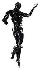 Fototapeta premium 3D Rendering Male Robot on White