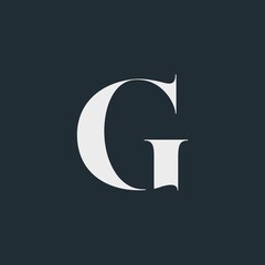 Modern creative monogram initials G Logo Design