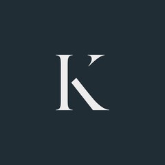Modern creative monogram initials K Logo Design