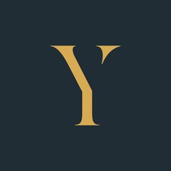 Modern creative monogram initials Y Logo Design