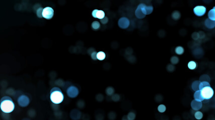 Fototapeta na wymiar Beautiful and elegant blurred blue lights on a dark background.