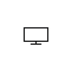 Monitor icon. Computer desktop icon outline vector. LED display icon