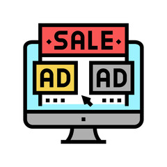 sales promotion color icon vector. sales promotion sign. isolated symbol illustration