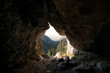cave in the cave - obrazy, fototapety, plakaty