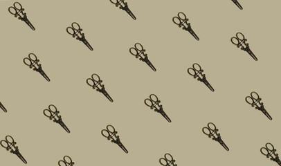 Creative pateern on pastel brige background. . Minimal concept.