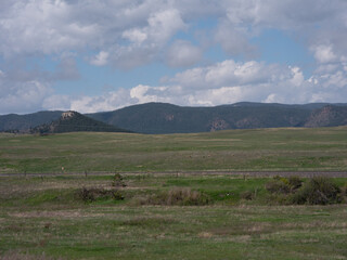 clouds over the hills in Colorado
