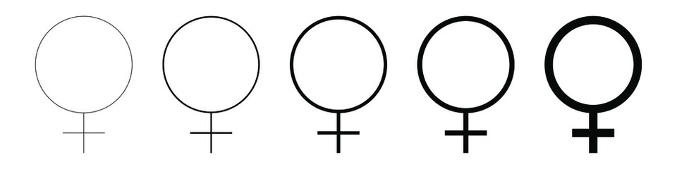 Male symbol set. Vector illustration isolated on white background. EPS 10