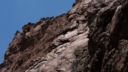 Fototapeta na wymiar rocks and mountains in Seven Falls