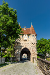 Fototapeta na wymiar Einersheimer Tor in Iphofen in Franken, Deutschland