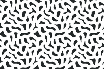 Cow skin vector seamless pattern. Abstract skin texture.