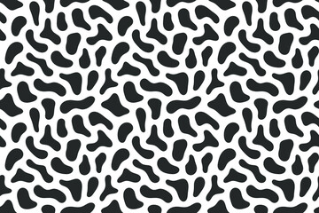 Cow skin vector seamless pattern. Abstract skin texture.