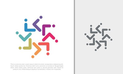 Global Community Logo Icon Elements Template. Community human Logo template vector. Community health care. Abstract Community logo. Social Networking logo designs.