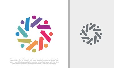Global Community Logo Icon Elements Template. Community human Logo template vector. Community health care. Abstract Community logo. Social Networking logo designs.