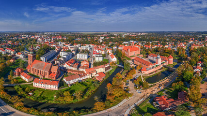 Lidzbark Warmiński-miasto na Warmii w północno-wschodniej Polsce