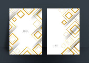 Luxury modern gold white abstract cover background