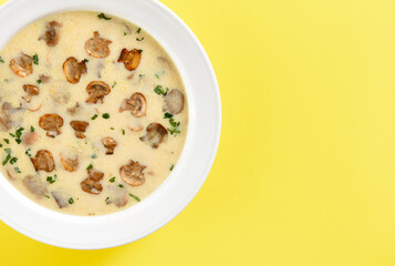 Creamy mushroom soup