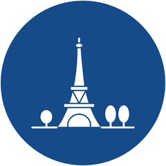 Eiffel tower Vector icon that can easily modify or edit

