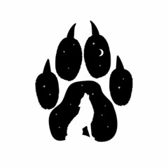 Wolf footprint © Abundzu