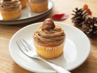 モンブランカップケーキ