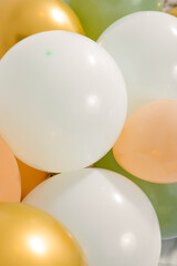 Background with balloons and copy space