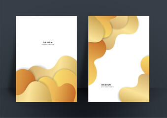 Simple gold abstract background for cover design