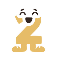 Number 2 funny character in sneakers