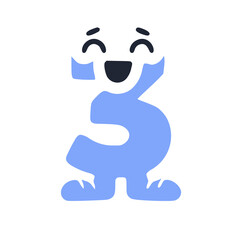 Number 3 funny character in sneakers