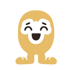 Number 0 funny character in sneakers