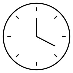 Clock Vector icon that can easily modify or edit

