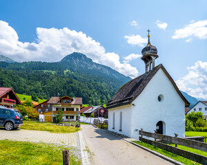 Fototapeta na wymiar Sankt Anna Kapelle, Rubi, Allgäu, Bayern, Deutschland 