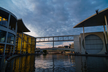 canal of reichstag building Berlin