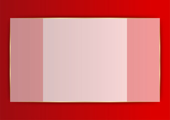 Fototapeta premium Abstract red and gold background for presentation background, certificate, business card, banner, flier and much more