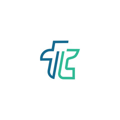 TC minimalis modern monogram logo 