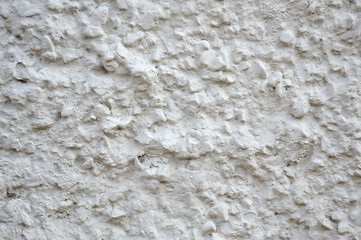 Closeup shot of a textured rough white surface