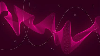 Abstract vector smooth color wave. Blue flow curve motion illustration. Smoke design. Vector lines.