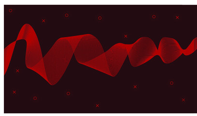Abstract vector smooth color wave. Blue flow curve motion illustration. Smoke design. Vector lines.