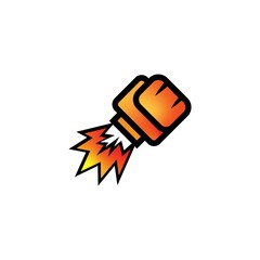 vector punch modern logo design