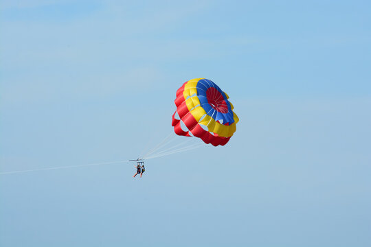 Parachute ascensionnel sur le lac de Carcans - Maubuisson - Gironde