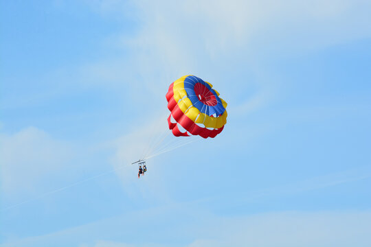 Parachute ascensionnel sur le lac de Carcans - Maubuisson - Gironde