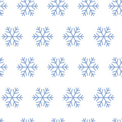 Fototapeta na wymiar Christmas, New Year, holidays seamless pattern with painted snowflakes on a transparent background. Winter texture for printing, paper, design, fabric, decor, gift, food packaging, backgrounds