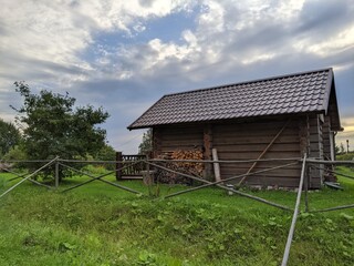 Wooden house in the mountains